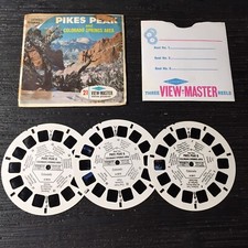 Vintage View-Master 3-Reel Set Pikes Peak Colorado Springs Complete Euc A191