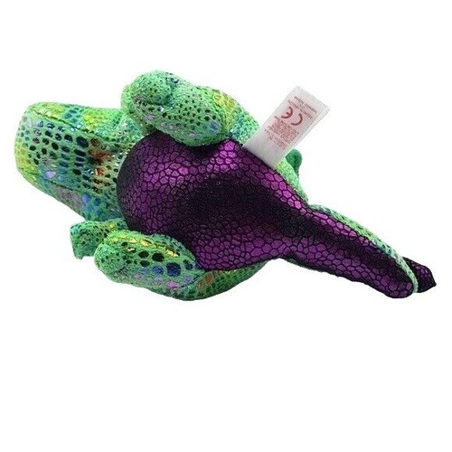 Ty Beanie Boos Aschendrache Plüsch grün lila 6 Zoll Glitzeraugen glitzernd 2015 - Bild 7 von 9
