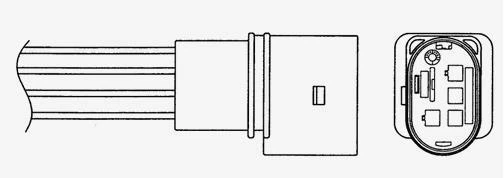 Sonda Lambda NGK/NTK Para AUDI A3 VW GOLF PLUS GOLF 5 6 JETTA 3 SKODA OCTAVIA - Imagen 2 de 2