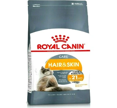 HAIR & SKIN CARE - (400g - 10kg) - Royal Canin Cat Dry Kibble Food rc Adult Feed