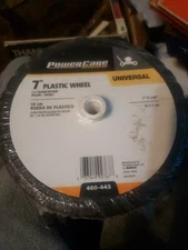 Power Care Lawn Mower 7 Inch Plastic Wheel 1/2 Inch Diameter Hub Universal-  New