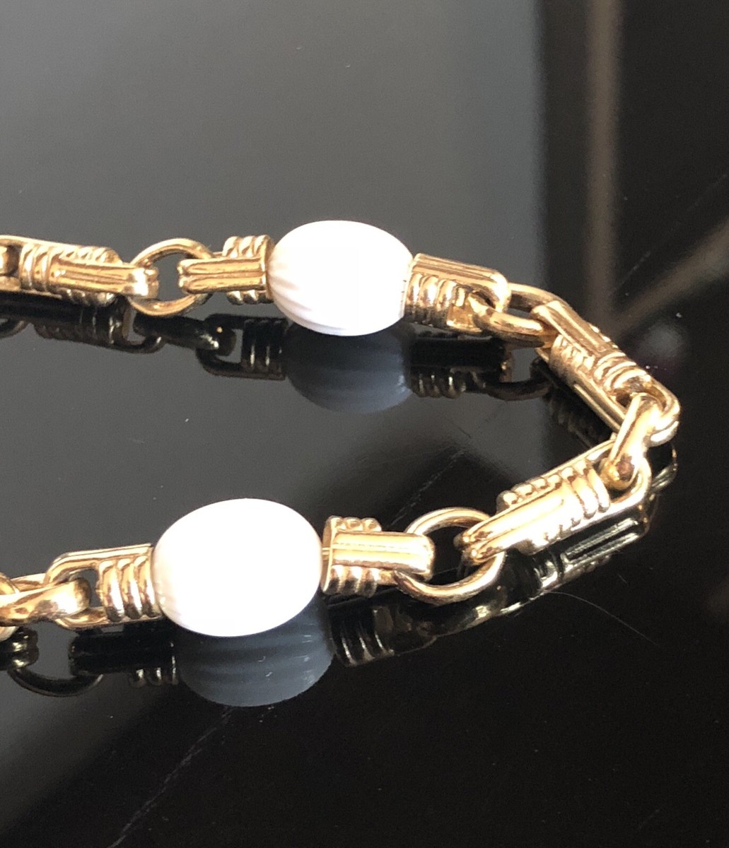 Collier Sautoir Vintage Henkel & Grossé - Métal Doré Années 70 - Occasion