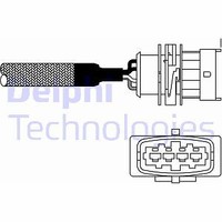 Delphi ES10982-12B1 Lambdasonde FÜR Opel Vauxhall