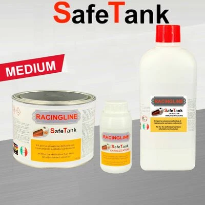 SAFETANK TRATTAMENTO BONIFICA RISANAMENTO SERBATOI KIT COMPLETO AUTO MOTO MEDIO