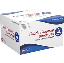 Dynarex White Fabric Adhesive Bandage Sterile 1-3/4 X 3 Inch 100 per Box