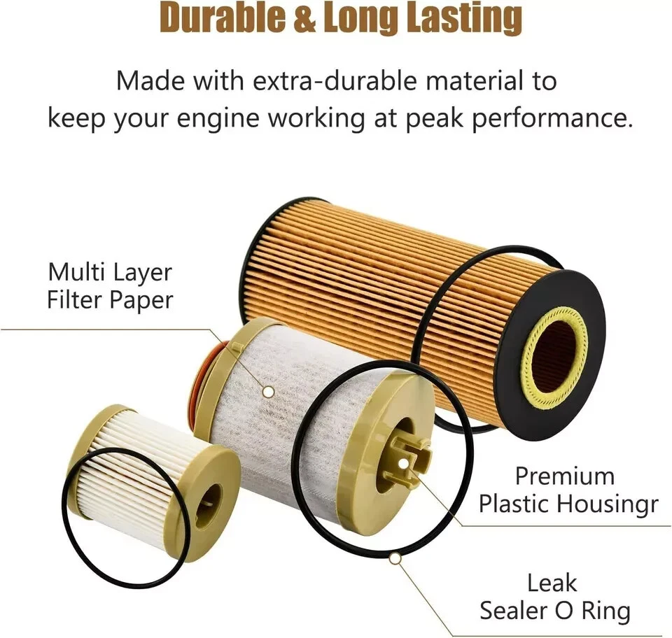 10件装适用于03-07福特6.0升冲程柴油燃料过滤器套件FD4616 FL2016 — 第 3/4 张图片