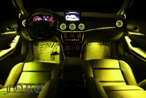 12-Color LED Door Interior Trim Ambient Light For Benz A/CLA/GLA W176 W117 X156 - Picture 4 of 15