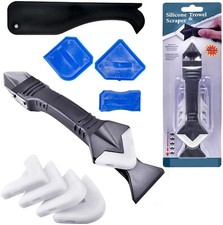 3 in 1 Silicone Caulking Tools Stainless Steelhead Sealant Finishing Tool Grout