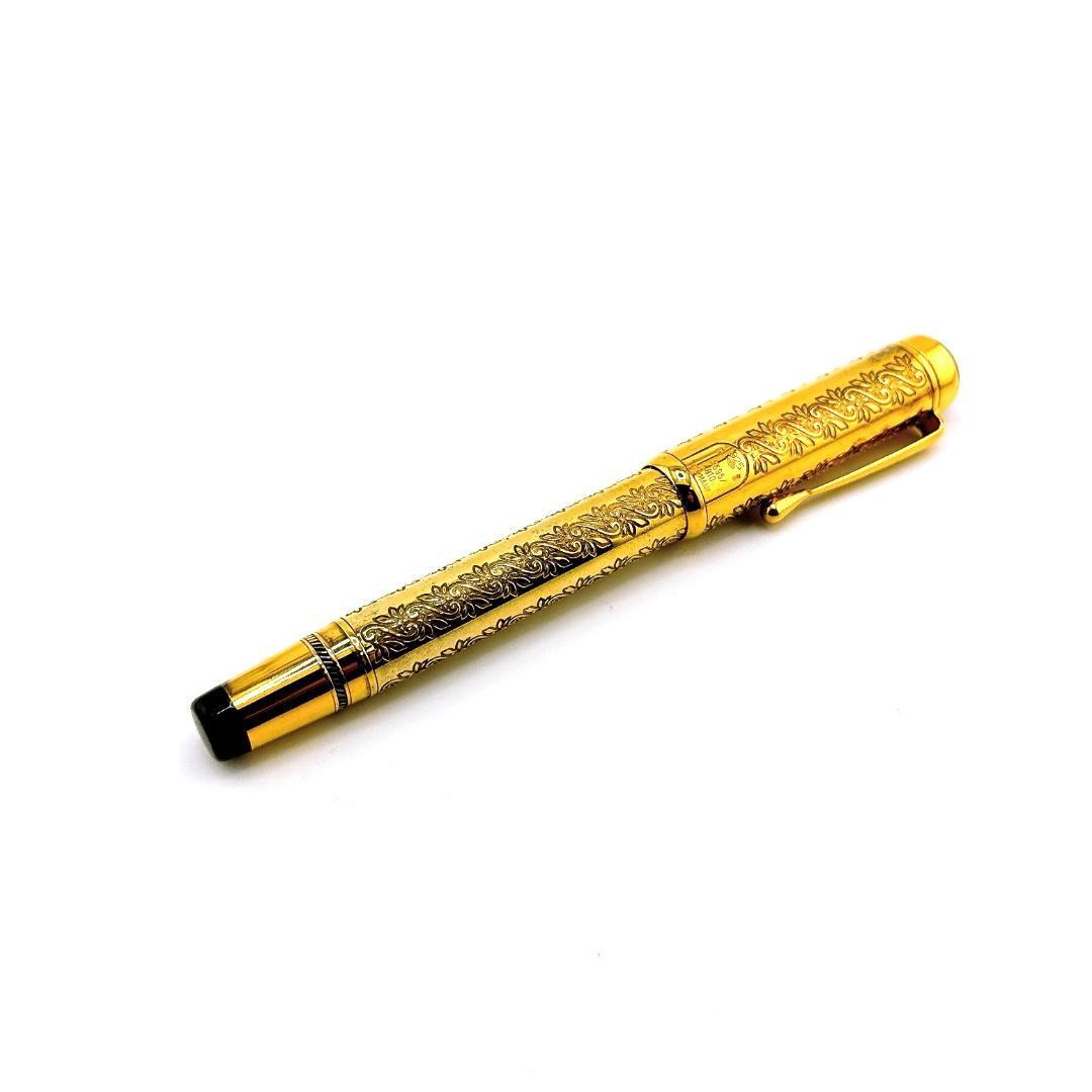 Montblanc Fountain Pen Patron Series 1994 Louis XIV 18K With Case