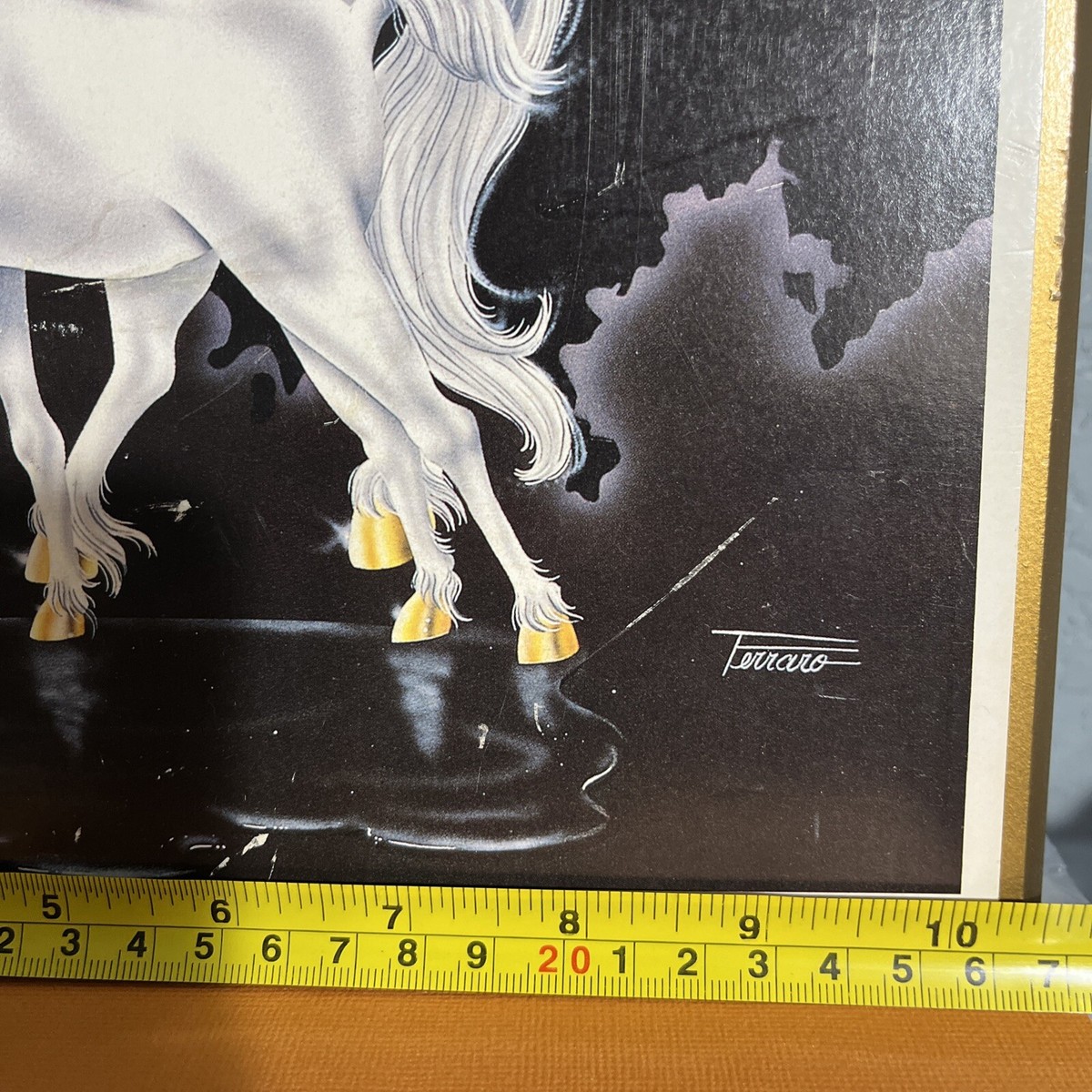 Vintage Mythical Unicorn 10x14” WALL ART DECOR BY GINA FERRARO