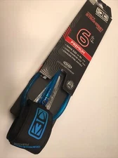 Surfboard ankle 7mm Premium leash ocean & earth 6' foot Blue DOUBLE SWIVEL O&E