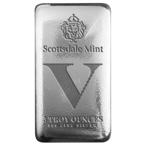 5 oz Silver Bar - Scottsdale Mint Imperium V .999 Silver Bullion Bar IN STOCK!!