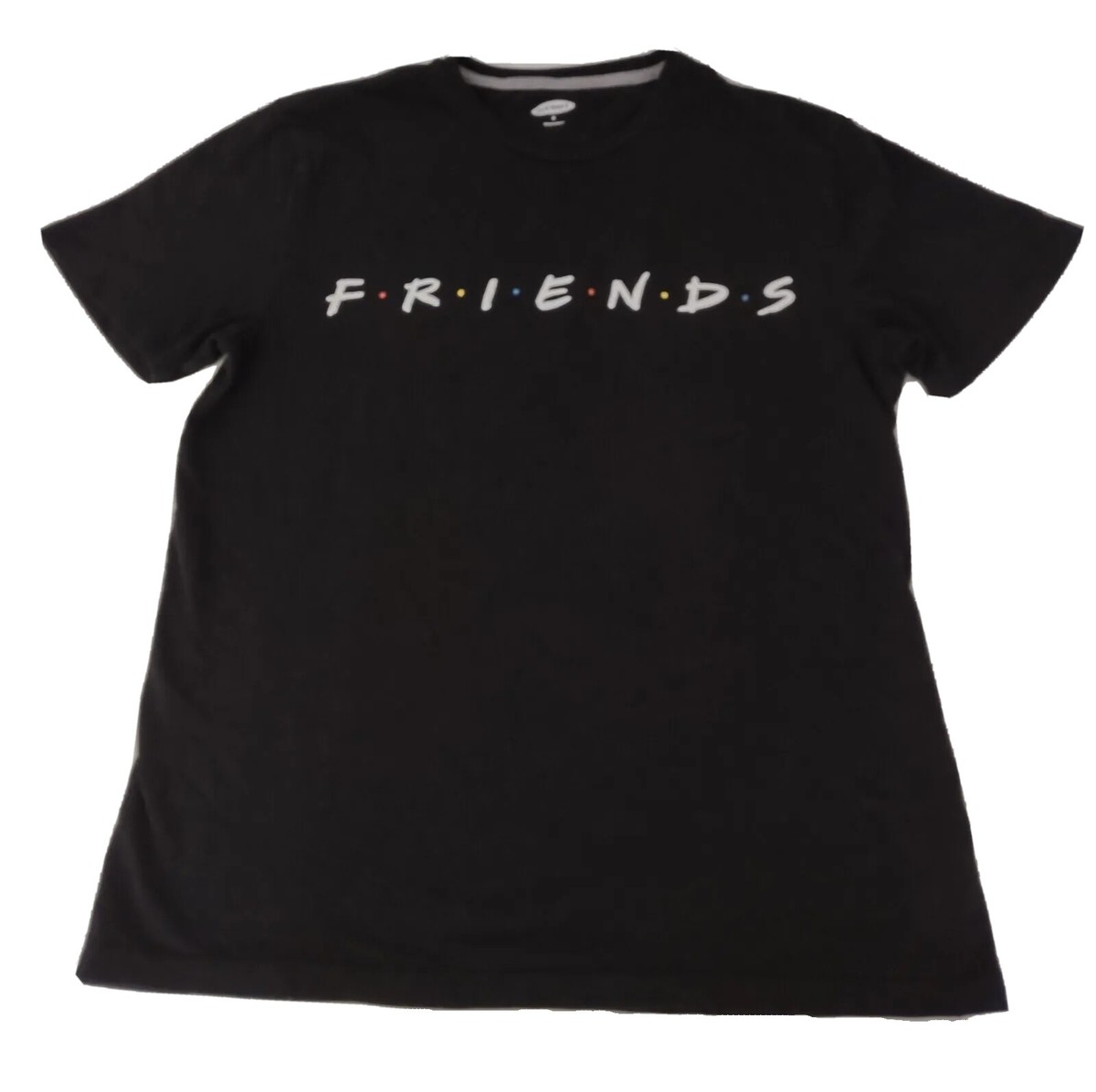 Old Navy FRIENDS T-Shirt Black Unisex Size M TV Show Logo 1990