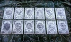 Complete 12pc  ZODIAC 1oz .999 Silver Card Set North View Products  999 mintage!