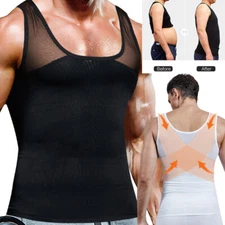 Men Chest Compression Shirt to Hide Gynecomastia Moobs Slimming Body Shaper Top