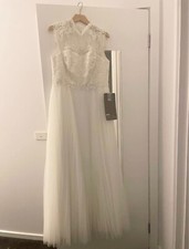 asos bridal wedding dress size 16