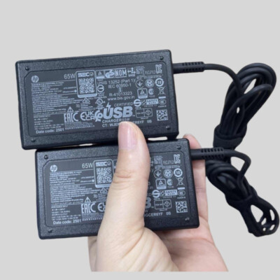 10 × Genuine 65W Type C Charger For HP Elite x2 1012 G2 G4 L67440-001 TPN-CA21