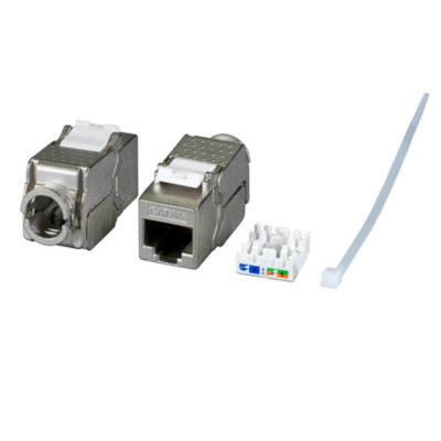 LEONI Keystone Jack Modul RJ45 CAT.6  vollgeschirmtes Modul Einbaumodul