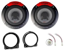 VIBE PULSE 300W 5-V4 5.25" COAXIAL CAR DOOR SPEAKERS PAIR FOR HONDA CIVIC 01-06