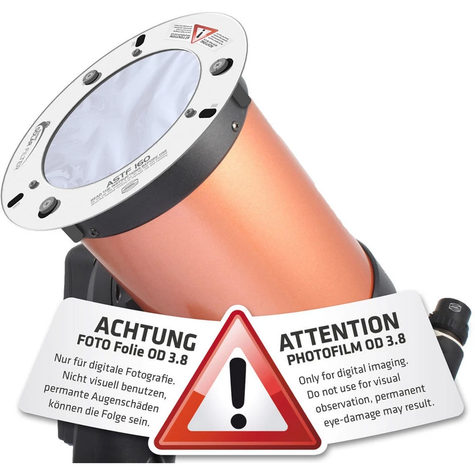 Filtro solar digital de luz blanca Baader Planetarium 160 mm AstroSolar BDSF 3,8 Foto 3 de 3