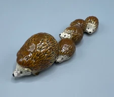 Vintage Goebel W. Germany 35 502-03 Hedgehog Mom & Babies Family 5" Figurine