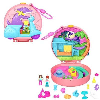 Puppen und Spielset, Adventure MopedSchatulle, Reisespielzeug mit 2 kleinen P...