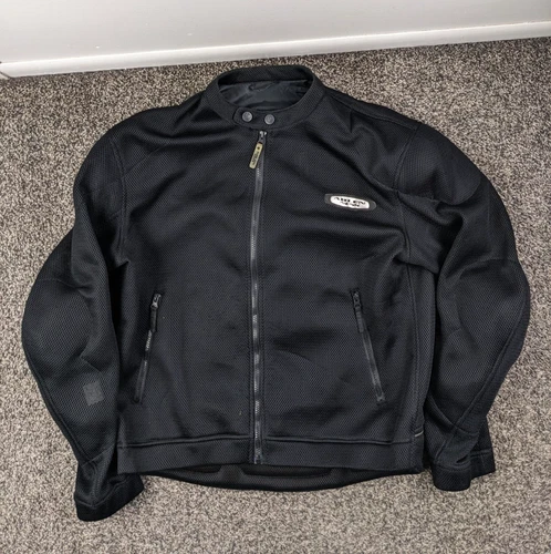 Arlen Ness Jacket Mens XL Black Full Zip Bikewear Pockets Padded Motorcycle - product listing photo