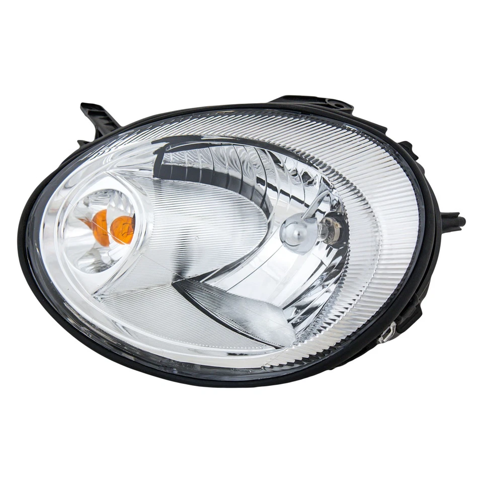 Halogen Headlight Set with Chrome Bezel Left and Right For 2003-2005 Dodge Neon - Image 3 of 4