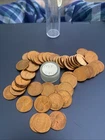 1958 Lincoln Wheat Pennies  Uncirculated Roll Of 50 Coins
