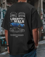 Liberty Walk GTR T-Shirt JDM Widebody Car Graphic Streetwear Tee