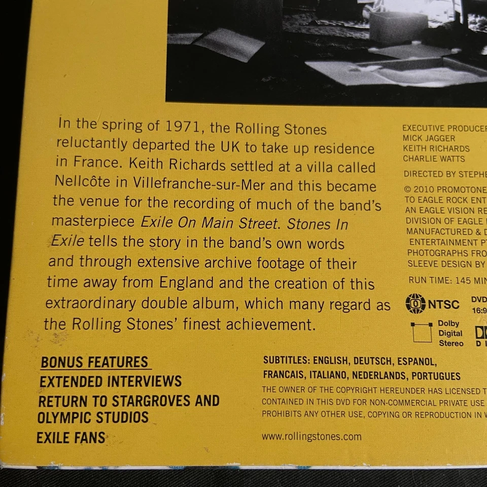 The Rolling Stones: Stones in Exile (DVD, 2010) - Image 2 of 3