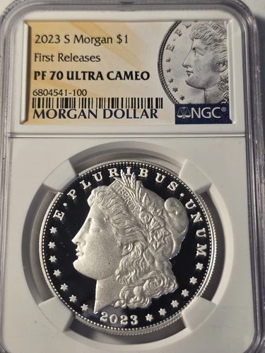 2023-S $1 Morgan Silver Dollar NGC PF 70 Ultra Cameo .999 First Releases
