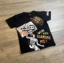 Vintage And1 basketball Shirt Youth S (fits big) were you guarding me Y2K