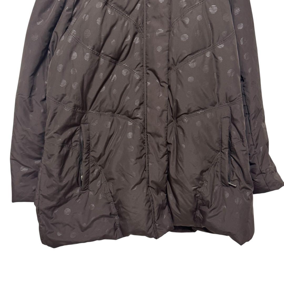 USED BALMAIN DOWN JACKET, POLKA DOT PATTERN, BROW… - image 3