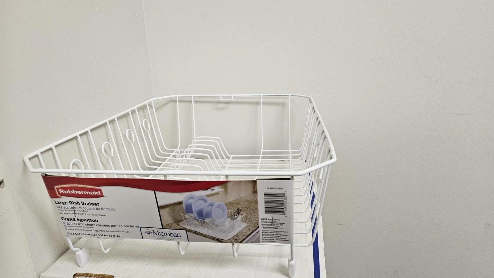 Rubbermaid 6032ARWHT Wire Dish Drainer - Thumbnail 4