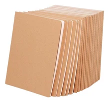 24 pack A5 Blank Notebook Bulk Kraft Cover Blank Sketch Book Pad Travel Journ...