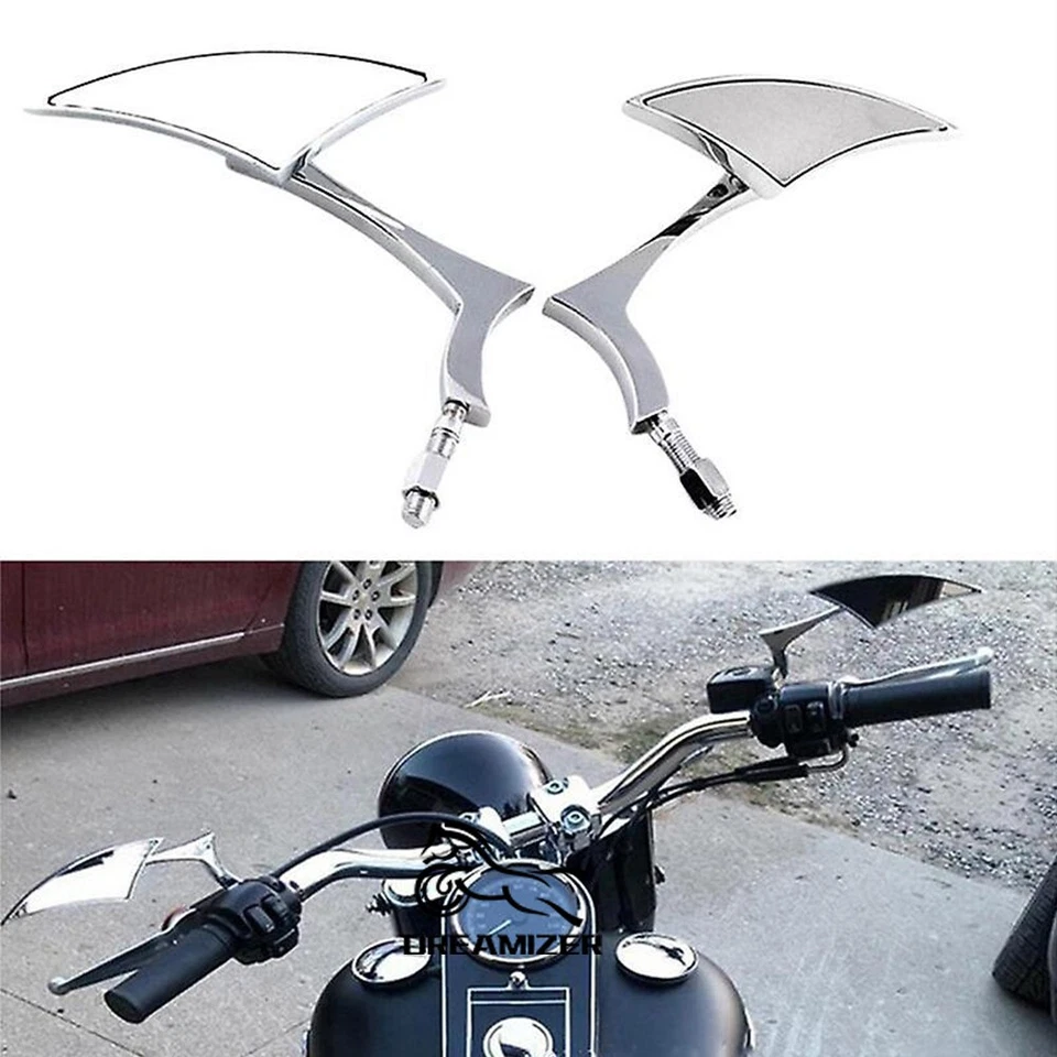 Espejos retrovisores para Honda NC700X/Rebel 250/Rebel 500/Sabre 1300/Shadow 1100 ect Foto 2 de 4