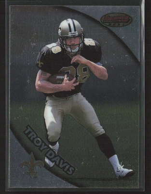 #ad Troy Davis 1997 Bowman#x27;s Best #99 New Orleans Saints $1.10