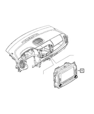 Genuine Mopar Multi Media Radio 6WN73LXHAA