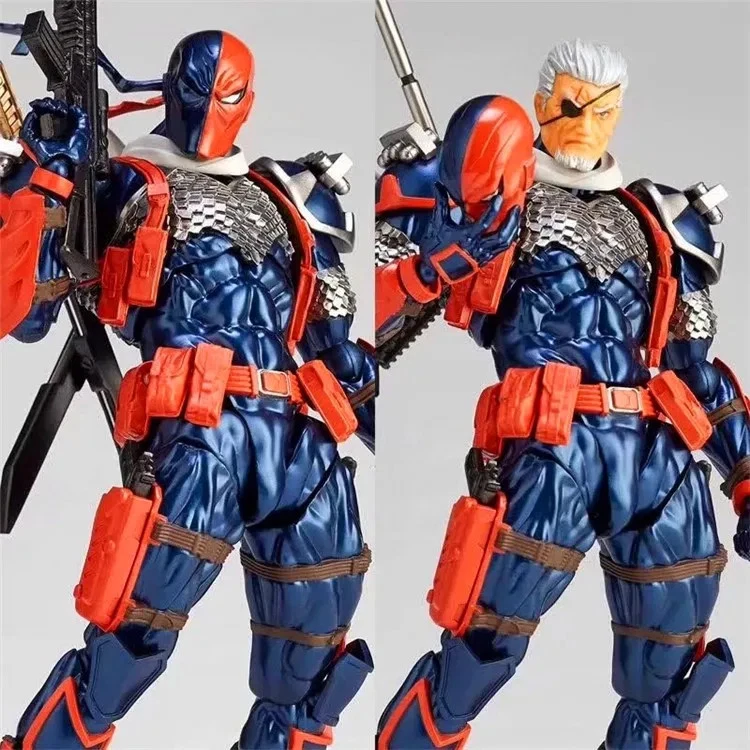 KAIYODO Revoltech Increíble Figura de Acción Yamaguchi Deathstroke PVC Estatua Modelo T Foto 2 de 4