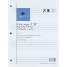 Sparco 3-hole Punched Filler Paper 82122