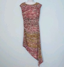 BCBGMaxazria Jenifer Dress Women's Medium Asymmetric Hem Light Weight Sleeveless