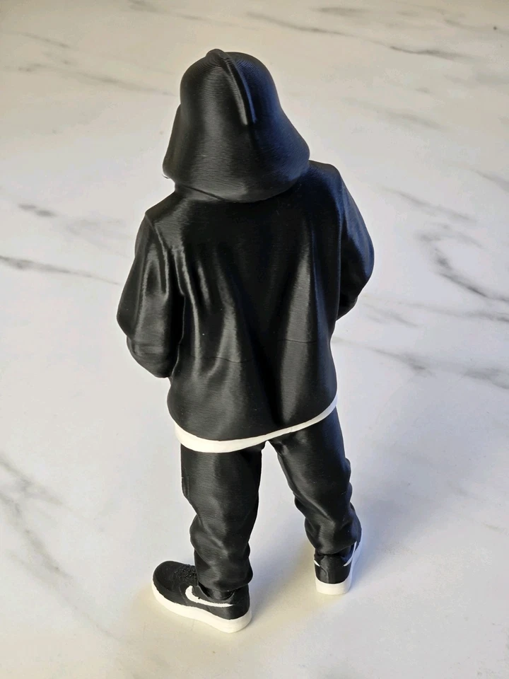 Streetwear Darth Vader 3D Printed Figure Statue – Urban Style Fan Art Hoodie 8" - Image 4 of 4