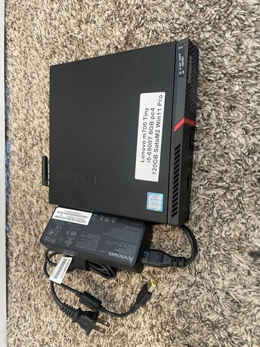 Lenovo ThinkCentre M700 Tiny Quad Core i5-6500T 8GB 120GB SSD WIFI Windows 11 - Picture 4 of 4