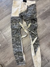 Valabasas Jeans Mens 29x32 Camo Cargo Stacked Straps Grunge Punk Skater Military