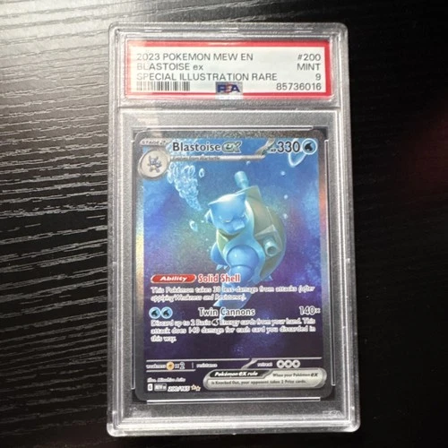 Pokémon TCG Scarlet & Violet 151 Blastoise ex Special Illustration Rare PSA 9