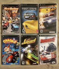PSP racers: Test Drive, Burnout, Ridge Racer, MicroMachines,Juiced, Crash Racing
