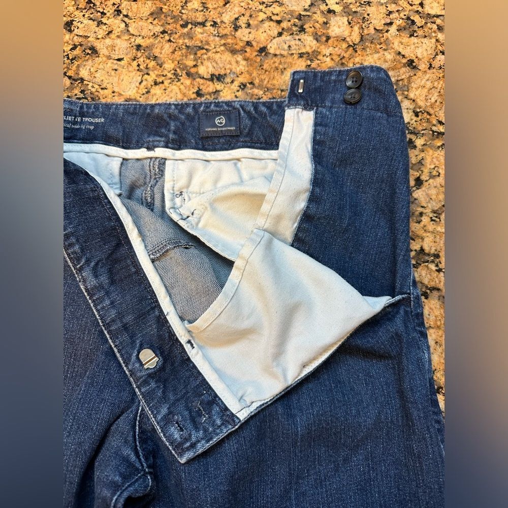 AG Adriano Goldschmied Anthropologie the Juliette wode leg crop trouser 29R thumbnail 10