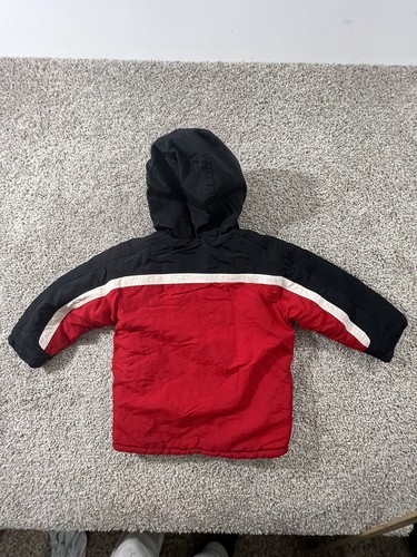 Vintage Nike Reversible Winter Jacket Coat Ski/Fleece Red Black Youth Sm 6 - Picture 8 of 13