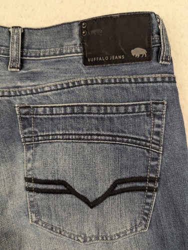 Buffalo David Bitton Men's Kein Bootcut Jeans Size 36x31 100% Cotton Blue Denim - Picture 16 of 16
